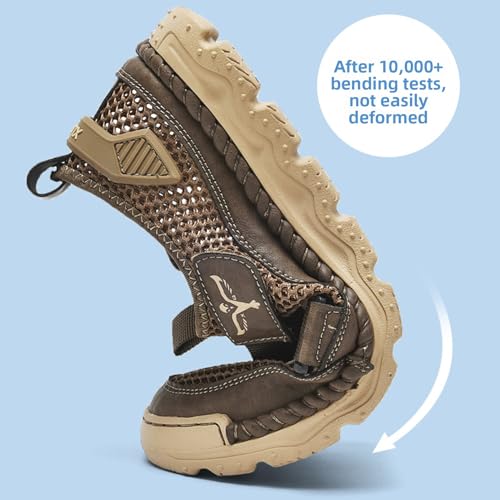 Men's Barefoot Hiking Sandals Quick Dry Breathable Mesh Lightweight Beach Fisherman Sandals for Summer Outdoor Training Water Walking Shoes3