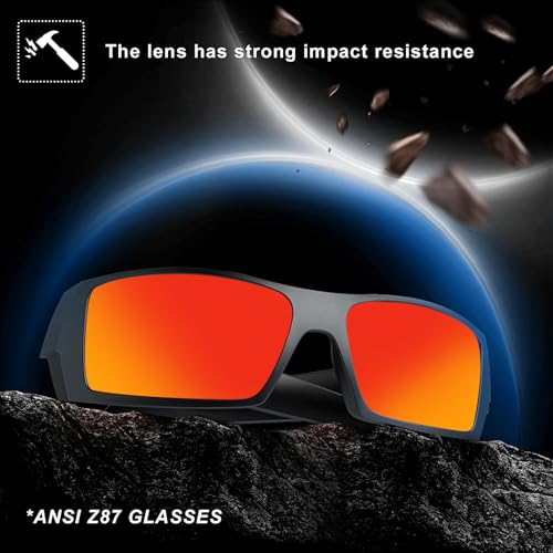 Image of WISTON Z87 Sunglasses Wrap Around Sunglasses for Men Rectangular Safety Glasses UV400 for Sport Working 8231