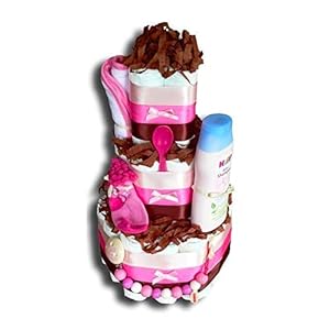 Luiertaart magie – luiertaart meisje neutraal babygeschenk babyshower doop geboorte souvenir
