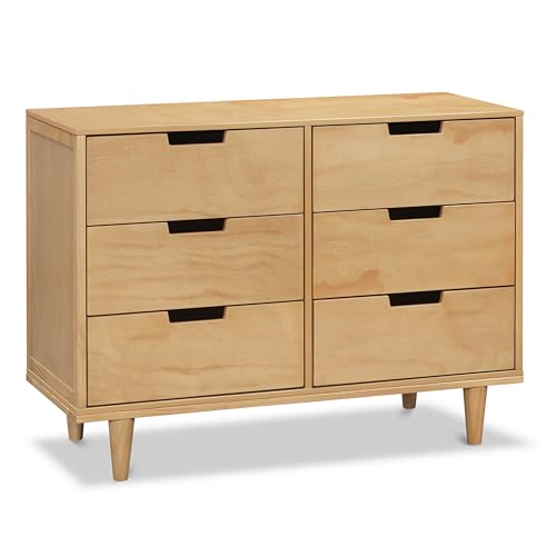 Image of Davinci Marley 6 Drawer Double Dresser in Honey, GREENGUARD Gold Certified