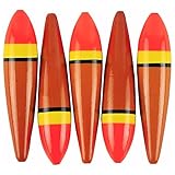 L PATTERN Slip Bobbers Fishing Bobbers Floats Balsa Bobbers for Sea Fishing, 4g-8cm-5pcs