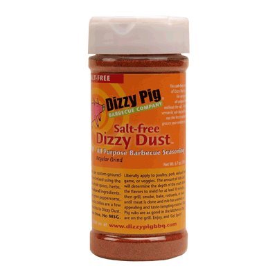 Dizzy Pig Salt Free Dizzy Dust All Purpose Seasoning and BBQ Rub - 6.7oz
