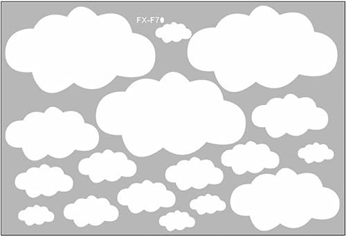 Nubes blancas para decoración de pared de techo, calcomanías de pared de nubes extraíbles, calcomanías de pared para guardería, dormitorio, sala de