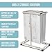 Adir Mobile Blueprint Storage Rack - Adjustable and Portable Vertical Blueprint Holder for Plans, Maps, Posters and Drawings. File Organizer Stand for Home, Office and Construction Sites