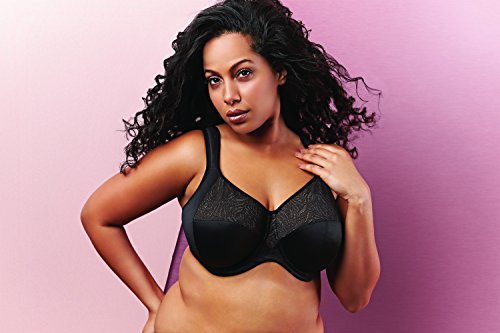 Goddess Women's Plus Size Heather Full Coverage Stretch Lace Top Cup Underwire Banded Bra, Black, 38G #TOP3