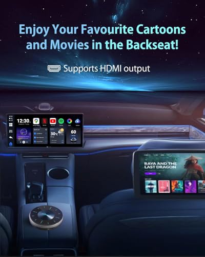 Image of OTTOCAST Picasso Plug and Play CarPlay AI Box, P3 OttoAiBox Wireless CarPlay & Android Auto Adapter, 8GB+128GB Android 12, HDMI Output, GPS, Video Viewing YouTube, Netflix, Tiktok