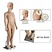 Child Mannequin Full Body Realistic Adjustable Detachable Manikin Display Head Turns Dress Form W/Metal Base 43.3