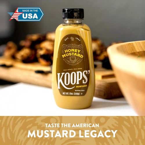 Image of Koops' Mustard Gluten-Free, Kosher, Made in USA, From Quality Mustard Seeds, Creamy (Honey Mustard & Honey Dijon)
