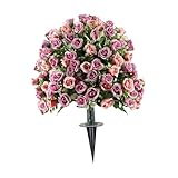 【Installation facile】Fourni avec des piquets robustes pour une installation sans effort, il suffit de les insérer dans les parterres de fleurs, les pots décoratifs ou le long des bordures de votre porche pour rafraîchir instantanément votre espace, sans outils ni assemblage compliqué.