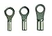 Panduit P10-10RHT6-L Ring Terminal, Non-Insulated, High Temperature, 12 - 10 AWG Wire Range, #10 Stud Size, 0.04" Stock Thickness, 0.38" Terminal Width, 0.81" Terminal Length, 0.2" Center Hole Diameter (Pack of 50)