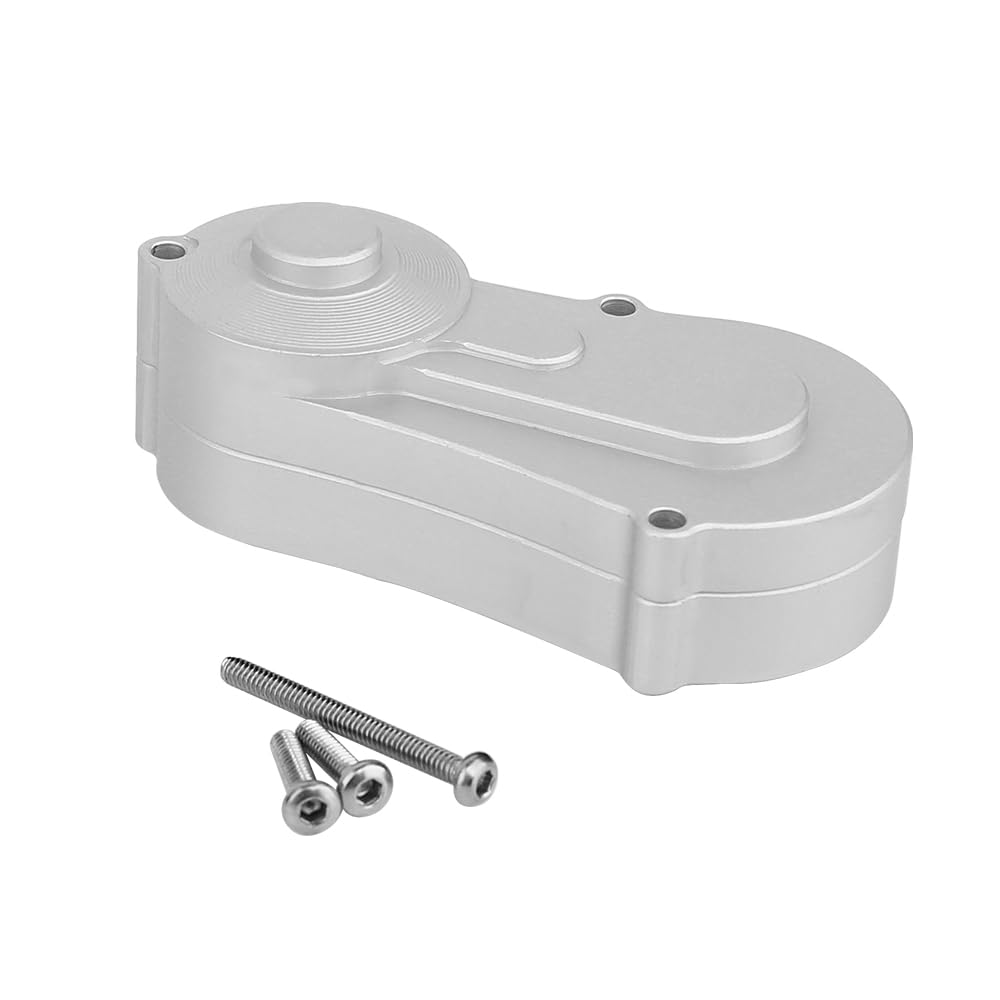 RZXYLRC Aluminum Transmission Cover Gearbox Protective Case for Losi 1/18 Mini LMT 4X4 Brushed Monster Truck RTR-LOS01026 Upgrades (Silver)-6516332