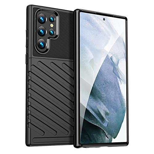Coque Samsung S22 Ultra antichoc en silicone souple et flexible noir
