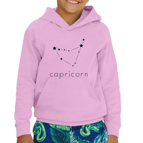 Sweat à capuche enfant Capricorne astrologie pull imprimé étoiles - 2
