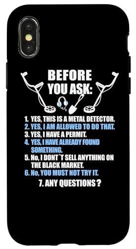 金属探知機 アクセサリー 宝物を探す 金属探知機 スマホケース iPhone X/XS 用