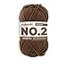 Produktbild myboshi No.2 Wolle, 85% Baumwolle, 15% Kapok, Walnuss, 50g, 100m, 1 Knäuel, Wolle zum Häkeln und Stricken, Babywolle, Ökotex, Wärmeregulierend, Vegan