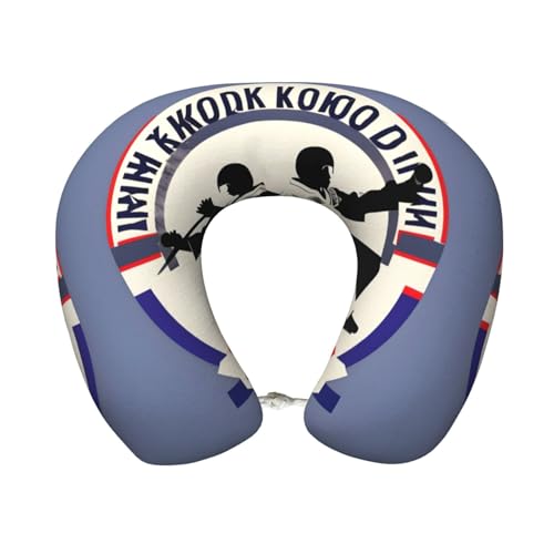 Almohada ergonómica de poliéster para viaje miniatura 1