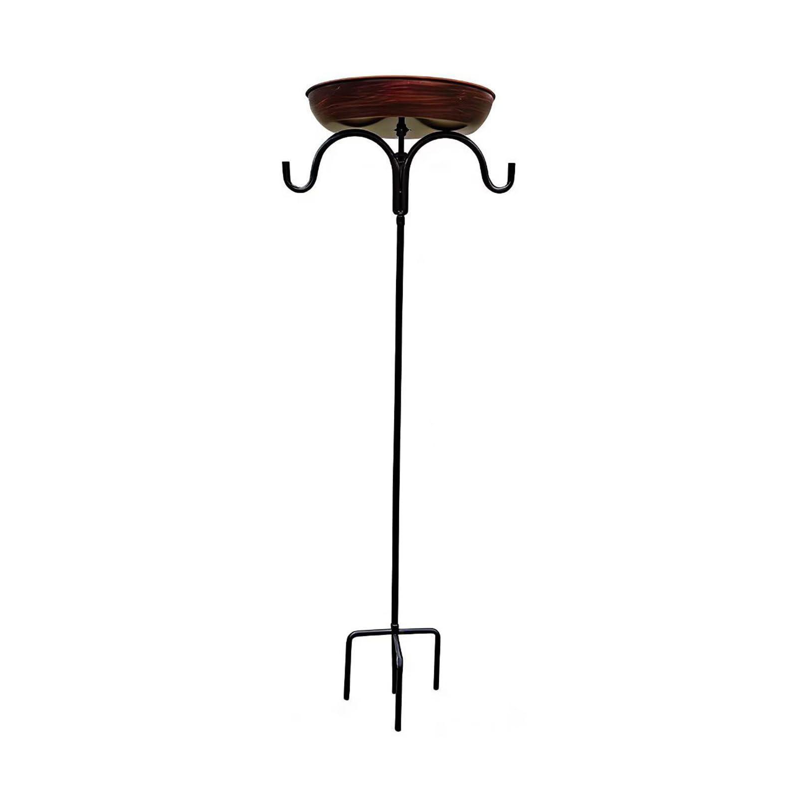 Mangeoire à oiseaux avec crochet de suspension en fer anti-gaspillage