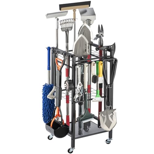 KIPHCA Garden Tool Organizer- 3 Tier Garage Storage and Organization