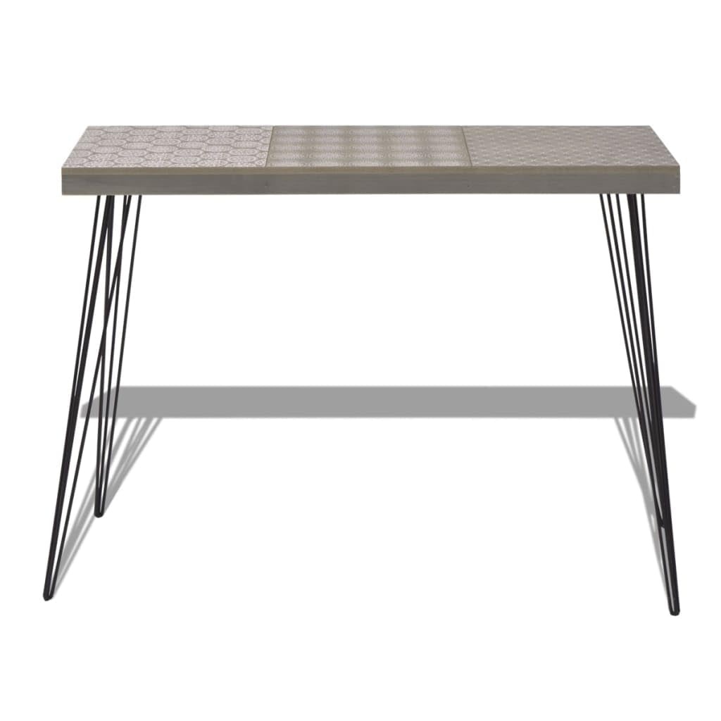 Mesa Auxiliar de salón Mesa Auxiliar multifuncionalMesa Consola Gris 90x30x71,5 cmAdecuada para el Dormitorio Sala de Estar