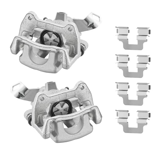 Image of BDFHYK 19-B3318 19-B3319 Rear Disc Brake Caliper Assembly Compatible with Mini Cooper 2007 2008 2009 2010 2011 2012 2013 2014 2015 1.6L L4, GAS 2pcs