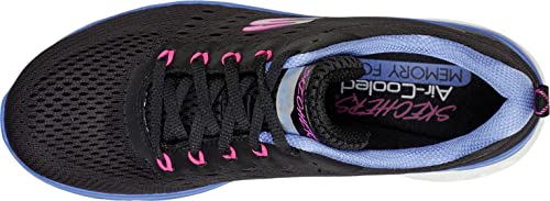 Skechers Sport Glide-Step Sport-Fresh Charm Athletic Sneaker Women's Sneaker 8 B(M) US Black-Blue-Pink4