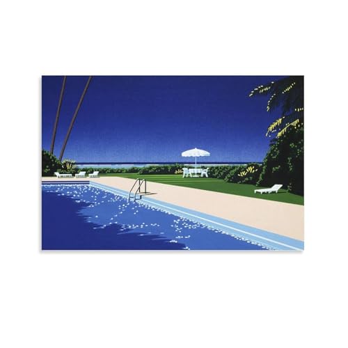 永井博 ポスター (8) パネル 壁アート モダン リビング ベッドルーム 部屋飾り24x36inch(60x90cm)