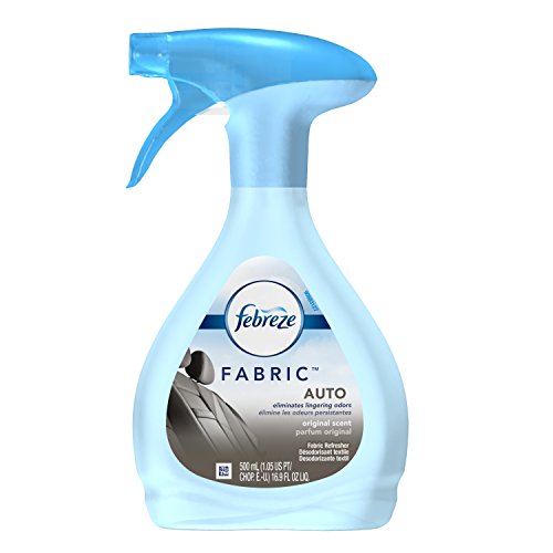 Febreze Air Freshener, Fabric Refresher Air Freshener, Clean Auto Air Freshener (16.9 Fl Oz) (Pack of 8)