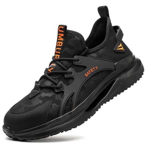 Steel Toe Shoes for Men Work Safety Shoes Industrial Construction Boot Comfortable Lightweight Work Sneakers