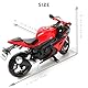 Risopen Motorrad Spielzeug für Kinder 1:12, Legierung Mini Motorcycle Modell Kompatibel für Suzuki GSX R1000R Motorrad Miniatur Nachbildung Geburtstag Geschenke für Motorradmodell Fans -Rot