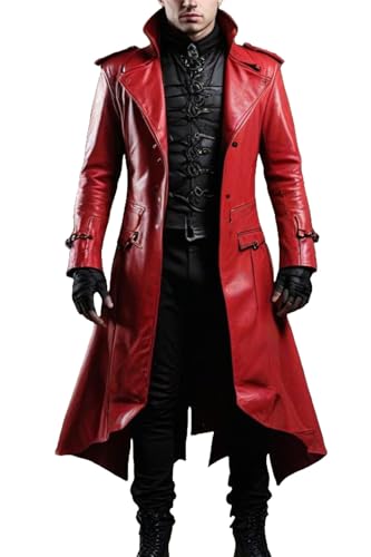 New Dante Coat DMC Devil May Cry Costume Red Coat