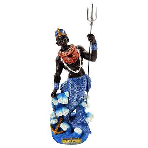 Estatua Orisha Olokun de Annie's Boutique 12 pulgadas miniatura 2