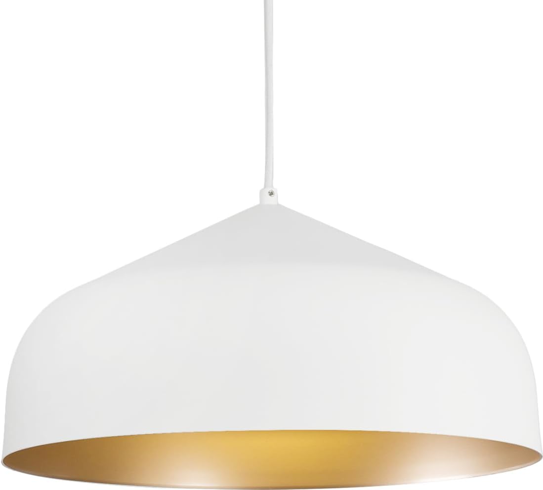 Kuzco Lighting Helena - 1 Light Dome Pendant-9.25 Inches Tall and 16.88 Inches Wide-Black/Gold Finish -Traditional Installation