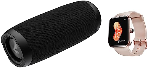 Image of boAt Xtend /Xtend RTL Smartwatch with Alexa Built-in, 1.69 inch HD Display & Stone 620 Bluetooth Speaker with 12W RMS Stereo Sound, 10HRS Playtime