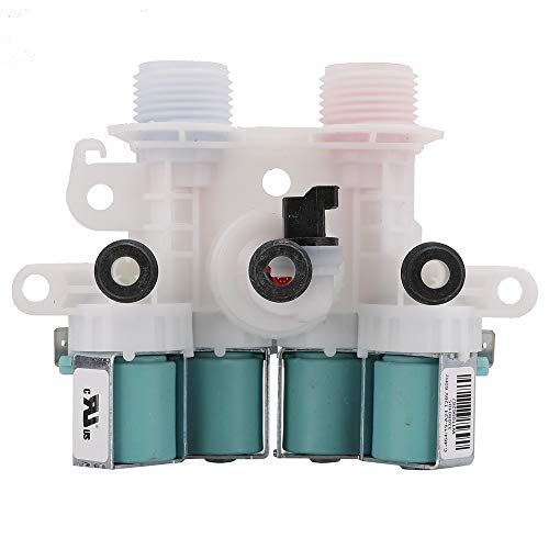 W11165546 Washer Water Inlet Valve for Whirlpool Kenmore- Replace 33090105 W10599423 W10758828 W10839828 W11096267 W11165546VP