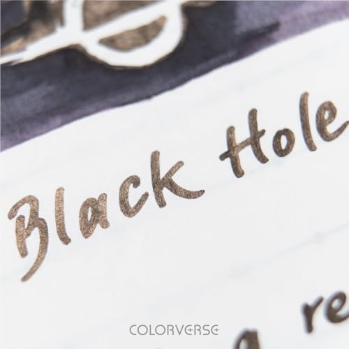 Image of Colorverse Ink - Astrophysics - Black Hole (65ml & 15ml) Fountain Pen Ink