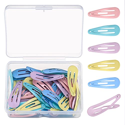50 Piezas Pinzas de Pelo Bebe Niñas, Horquillas de Pelo Infantiles, Clips para el Pelo Metal - 3 cm/1,2 Pulgadas