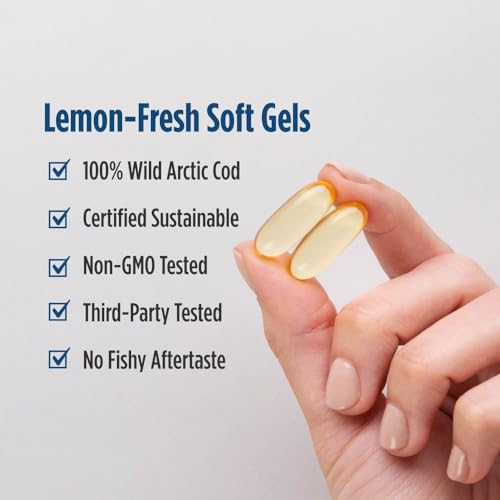 image for Nordic Naturals Arctic Cod Liver Oil, Lemon - 90 Soft Gels - 750 mg To