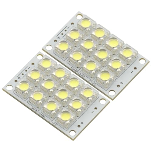2Pcs DC 3V-5V 12 LED Super Bright White LED Piranha Board Night LED Lights Lamp Module Board