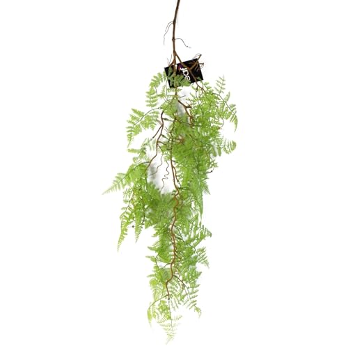 Helecho artificial de 100 cm verde claro para decorar rincones sin luz natural 2