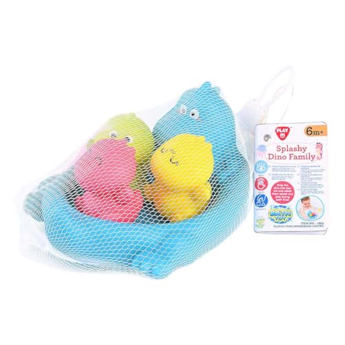 Jouet de bain dino Playgo : des dinosaures colorés pour amuser bébé dans sa baignoire
