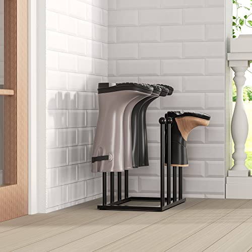 Pickpiff Free Standing Shoe Racks - Black Metal Boot Rack, Shoe Organizer For Dorm Room, Closet, Entryway, Bedroom, Patio Outdoor, Hallway, Black Shoe Rack Organizer, Shoe Storage Fit For 4 Pairs #TOP6