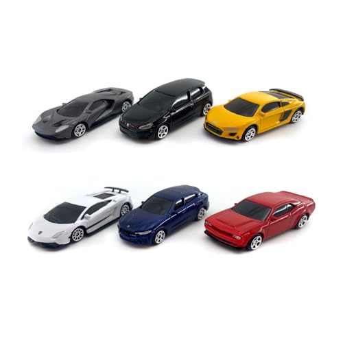 Set de 6 autos miniatura metálicos 1:64 Just For Laughs