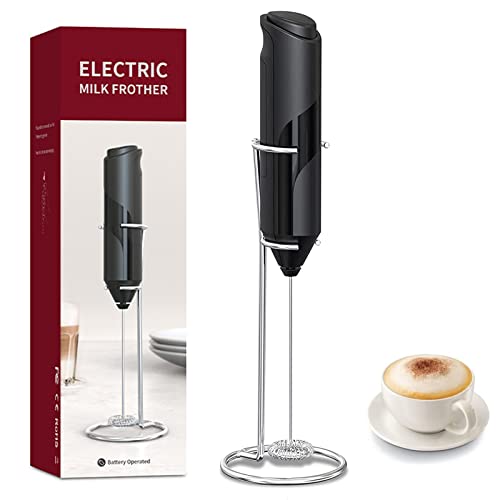 La Mejor Selección de batidora casera más recomendados. 47 PUBUNUS Espumador de Leche Eléctrico, Batidora Leche Espuma Manual Hecho con Soporte de Acero Inoxidable, Mini Batidora Portátil, Ideal para Café, Jugo, Capuchino, Chocolate,...