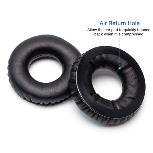 Image of Rainbow Color Ear Pads Headband Cushion Kits Compatible with Sennheiser HD25 HD250BT HD25-ll HD25S Il HMD25 Headphone Foam Covers (Black Sets)