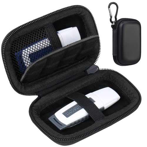 Lacdo USB Flash Drive Case, USB Storage Case, USB Holder Storage Bag, Thumb Drive Caes for SanDisk/Samsung USB Flash Drive Cases, Jump Drive Cases, Electronic Accessories Organizer, Black
