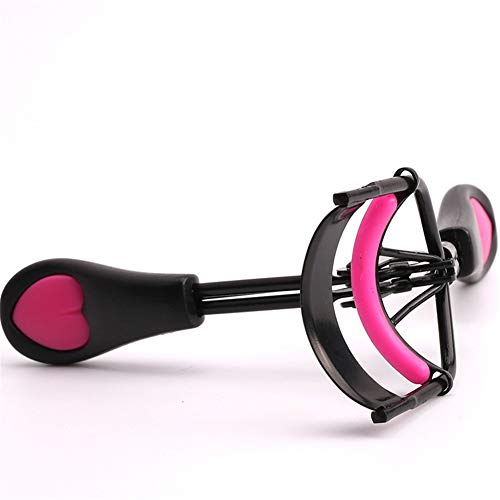 Preisvergleich Produktbild Klassischer Lockenwickler Seilgriff Wimpernzange Wimpern-Werkzeuge Augenform wesentlich Rostfreier Stahl Silikon-Nachfüllpads Schwarzer Griff