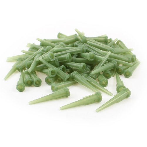 Preisvergleich Produktbild Dosierspitze, für Kleber / Behälter mit Flüssigkeiten, konisch, Kunststoff, 14 Gauge, Grün, 100 Stück