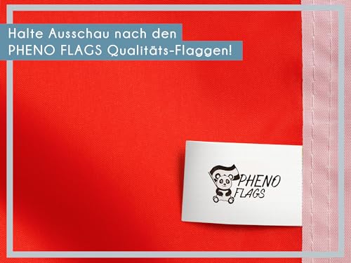 PHENO FLAGS Deutsches Kaiserreich Flagge, 90x150cm - Wetterfeste schwarz weiß rote Flagge mit Doppelnaht und Metallösen, Deutschland 1870-1919 – Bild 4