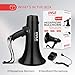 Pyle Megaphone Speaker PA Bullhorn Built-in Siren - Adjustable Volume Control & 1000 Yard Range - for Football, Soccer, Baseball, Hockey & Basketball Cheerleading Fans & Coaches or for Safety Drills