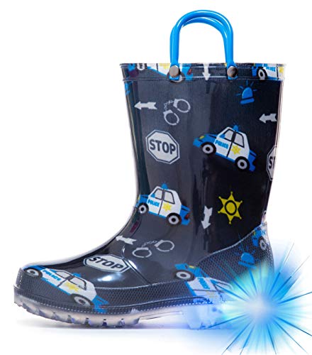Image of HugRain Light Up Rain Boots for Little Kids